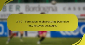 3-4-2-1 Formation: High pressing, Defensive line, Recovery strategies