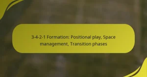 3-4-2-1 Formation: Positional play, Space management, Transition phases