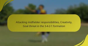 Attacking midfielder responsibilities, Creativity, Goal threat in the 3-4-2-1 formation